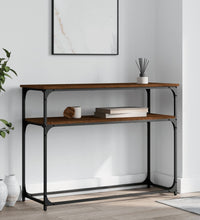 Konsolentisch Braun Eichen-Optik 100x35,5x75 cm Holzwerkstoff