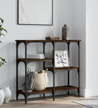 Konsolentisch Braun Eichen-Optik 80x29x75 cm Holzwerkstoff