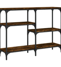 Konsolentisch Räuchereiche 102x29x75 cm Holzwerkstoff
