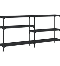 Konsolentisch Schwarz 160x29x75 cm Holzwerkstoff