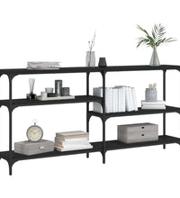 Konsolentisch Schwarz 160x29x75 cm Holzwerkstoff