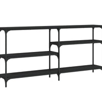Konsolentisch Schwarz 160x29x75 cm Holzwerkstoff