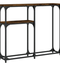 Konsolentisch Räuchereiche 90x22,5x75 cm Holzwerkstoff