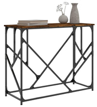 Konsolentisch Räuchereiche 100x40x80 cm Holzwerkstoff