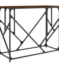Konsolentisch Braun Eichen-Optik 100x40x80 cm Holzwerkstoff