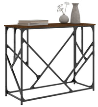 Konsolentisch Braun Eichen-Optik 100x40x80 cm Holzwerkstoff