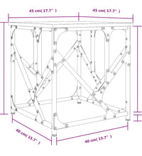 Couchtisch Grau Sonoma 45x45x47,5 cm Holzwerkstoff