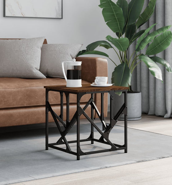 Couchtisch Braun Eichen-Optik 45x45x47,5 cm Holzwerkstoff