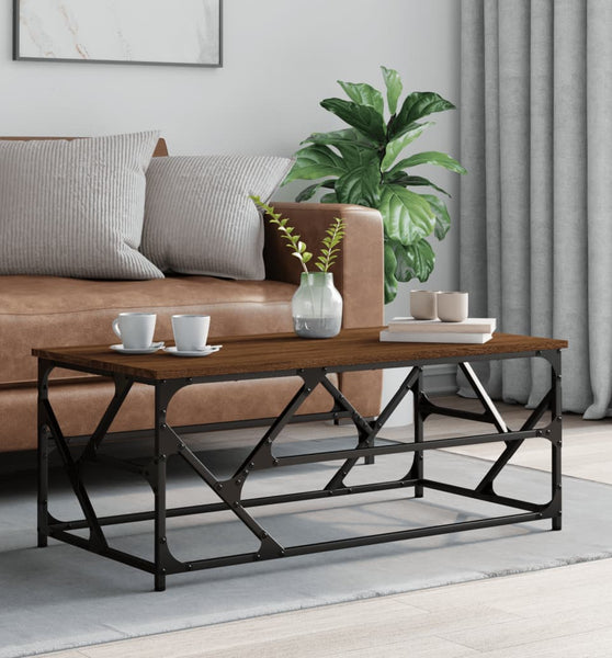 Couchtisch Braun Eichen-Optik 100x50x40 cm Holzwerkstoff