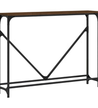 Konsolentisch Braun Eichen-Optik 102x22,5x75 cm Holzwerkstoff