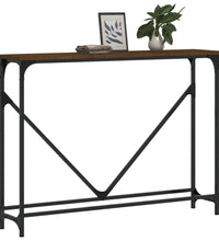 Konsolentisch Braun Eichen-Optik 102x22,5x75 cm Holzwerkstoff