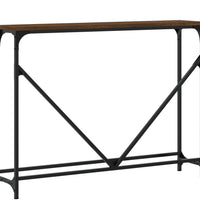 Konsolentisch Braun Eichen-Optik 102x22,5x75 cm Holzwerkstoff
