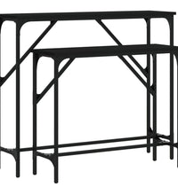 Konsolentische 2 Stk. Schwarz Holzwerkstoff