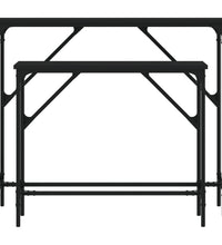 Konsolentische 2 Stk. Schwarz Holzwerkstoff