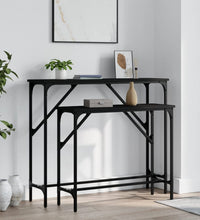 Konsolentische 2 Stk. Schwarz Holzwerkstoff