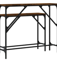Konsolentische 2 Stk. Räuchereiche Holzwerkstoff