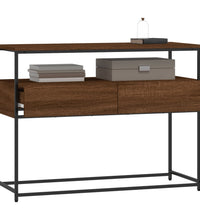 Konsolentisch Braun Eichen-Optik 100x40x75 cm Holzwerkstoff