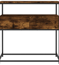 Konsolentisch Räuchereiche 75x40x75 cm Holzwerkstoff