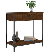 Konsolentisch Braun Eichen-Optik 75x34,5x75 cm Holzwerkstoff