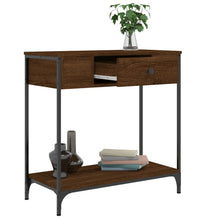 Konsolentisch Braun Eichen-Optik 75x34,5x75 cm Holzwerkstoff