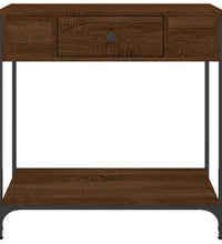 Konsolentisch Braun Eichen-Optik 75x34,5x75 cm Holzwerkstoff
