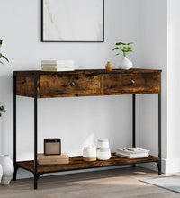 Konsolentisch Räuchereiche 100x34,5x75 cm Holzwerkstoff