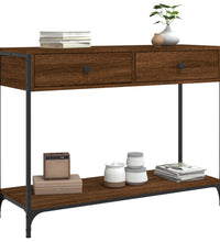 Konsolentisch Braun Eichen-Optik 100x34,5x75 cm Holzwerkstoff