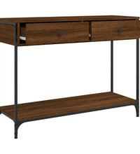 Konsolentisch Braun Eichen-Optik 100x34,5x75 cm Holzwerkstoff