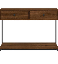 Konsolentisch Braun Eichen-Optik 100x34,5x75 cm Holzwerkstoff