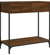 Konsolentisch Braun Eichen-Optik 75x34,5x75 cm Holzwerkstoff