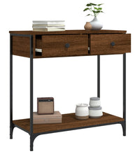 Konsolentisch Braun Eichen-Optik 75x34,5x75 cm Holzwerkstoff