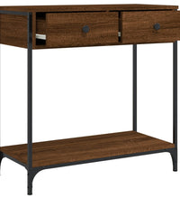 Konsolentisch Braun Eichen-Optik 75x34,5x75 cm Holzwerkstoff