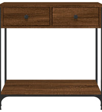 Konsolentisch Braun Eichen-Optik 75x34,5x75 cm Holzwerkstoff