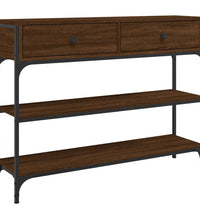 Konsolentisch Braun Eichen-Optik 100x25x75 cm Holzwerkstoff