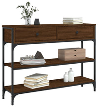 Konsolentisch Braun Eichen-Optik 100x25x75 cm Holzwerkstoff