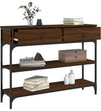 Konsolentisch Braun Eichen-Optik 100x25x75 cm Holzwerkstoff