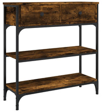 Konsolentisch Räuchereiche 72,5x25x75 cm Holzwerkstoff
