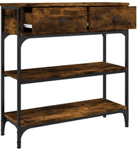 Konsolentisch Räuchereiche 72,5x25x75 cm Holzwerkstoff