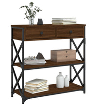 Konsolentisch Braun Eichen-Optik 75x28x75 cm Holzwerkstoff