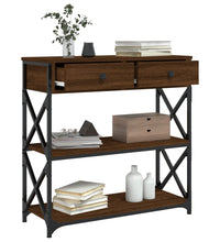 Konsolentisch Braun Eichen-Optik 75x28x75 cm Holzwerkstoff