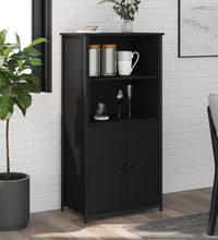 Highboard Schwarz 62x36x121,5 cm Holzwerkstoff