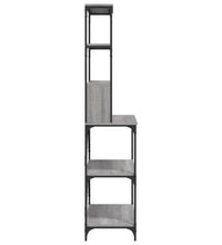 Bäckerregal 6 Fächer Grau Sonoma 90x40x180 cm Holzwerkstoff