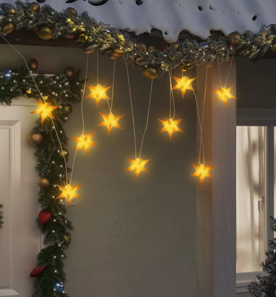 LED-Weihnachtsstern mit 10 LEDs Gelb 10 cm
