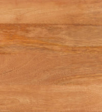 Beistellschrank Braun und Schwarz 60x33,5x75cm Massivholz Mango