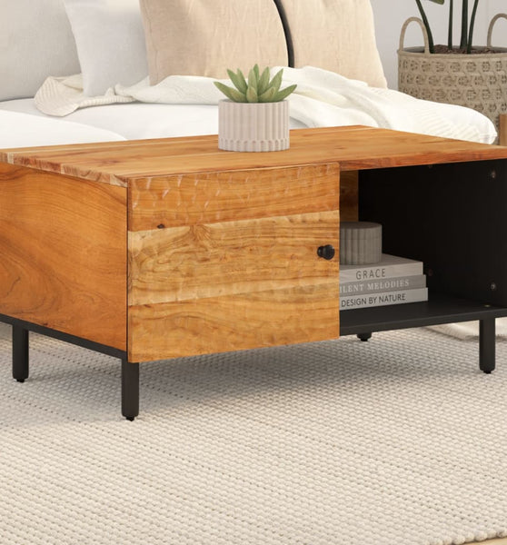 Couchtisch 80x50x40 cm Massivholz Akazie