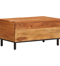 Couchtisch 80x50x40 cm Massivholz Akazie