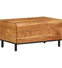 Couchtisch 80x54x40 cm Massivholz Akazie