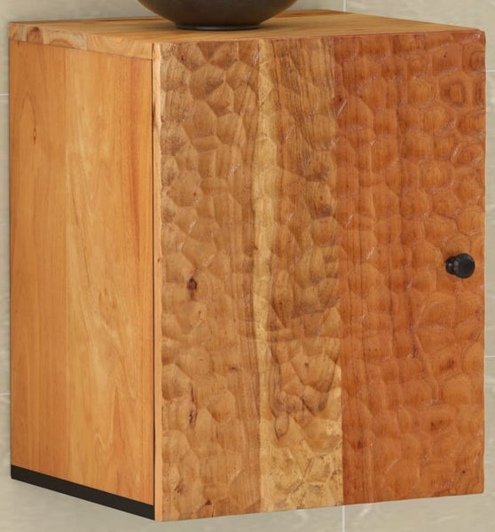 Bad-Wandschrank 38x33x48 cm Massivholz Akazie