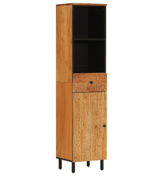 Badschrank 38x33x160 cm Massivholz Akazie