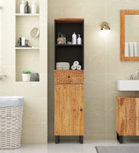 Badschrank 38x33x160 cm Massivholz Akazie